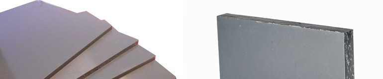 Pvc-kunststof-plaat-massief-grijs