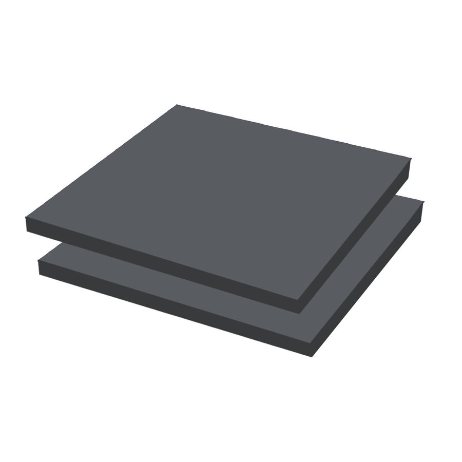 HPL hele plaat RAL7016 antraciet - 3050x1300x8mm