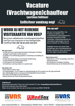 vacature chauf