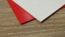 PVC Hardschuimplaat rood en wit 2