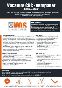 vacature verspaner