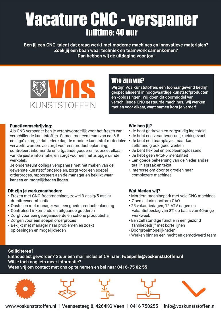 vacature verspaner