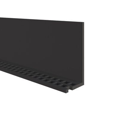 Ventilatieprofiel - 5000mm - Zwart