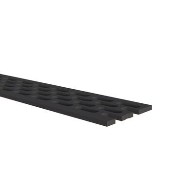 Ventilatieprofiel op rol - 5000 x 30 x 1mm - Zwart