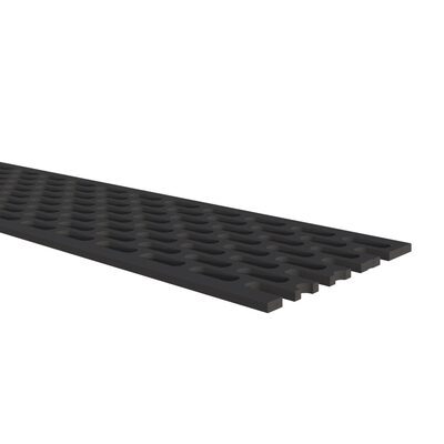 Ventilatieprofiel op rol - 5000 x 60 x 1mm - Zwart
