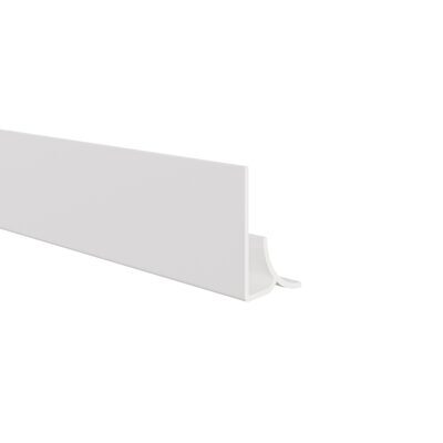 Ronde binnenhoekprofiel 2,3 mm inwendig - Wit - 300 cm