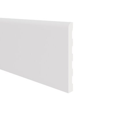 Volschuim afwerkprofiel 48x8 mm - Wit - 500 cm