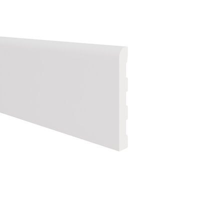 Volschuim afwerkprofiel 68x8 mm - Wit - 500 cm